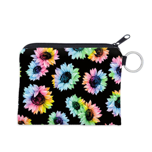 Card & Coin Pouch - Rainbow Sunflower