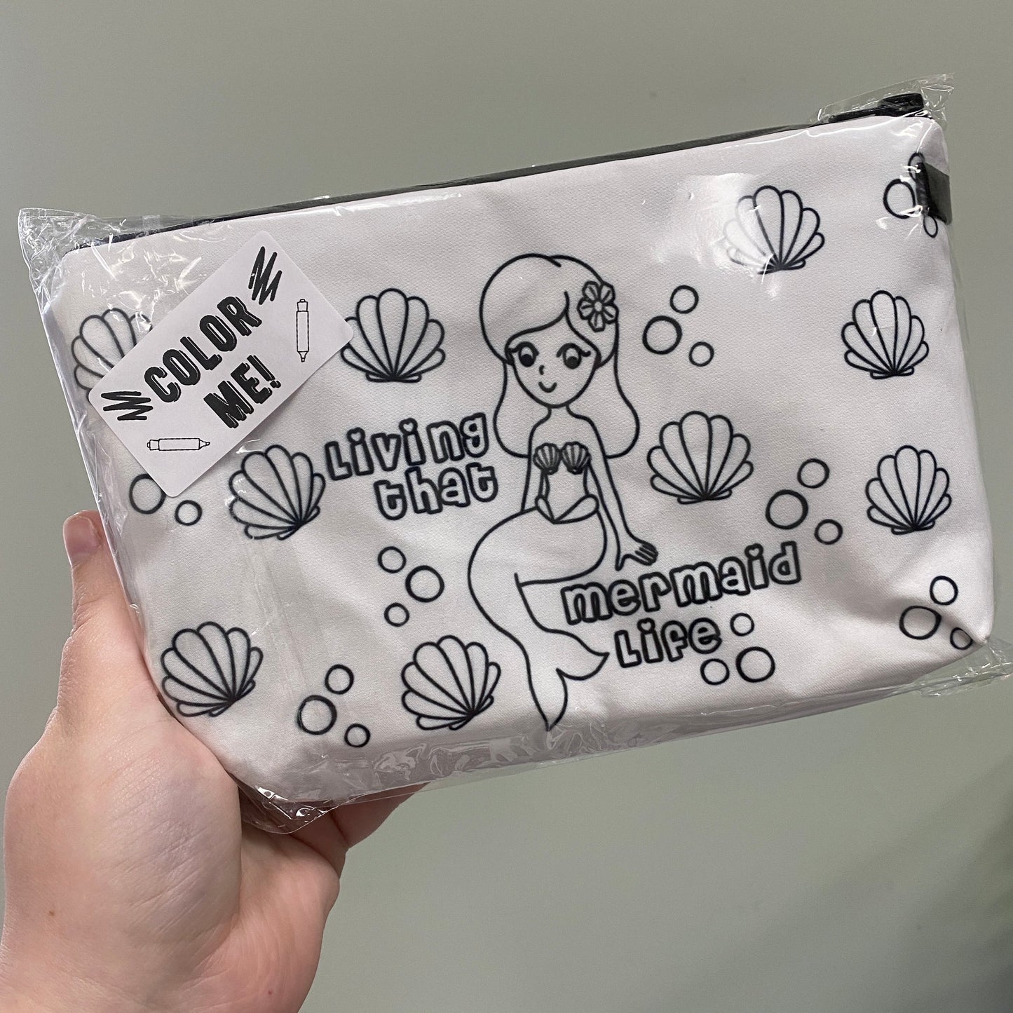 Pouch - Coloring, Mermaid