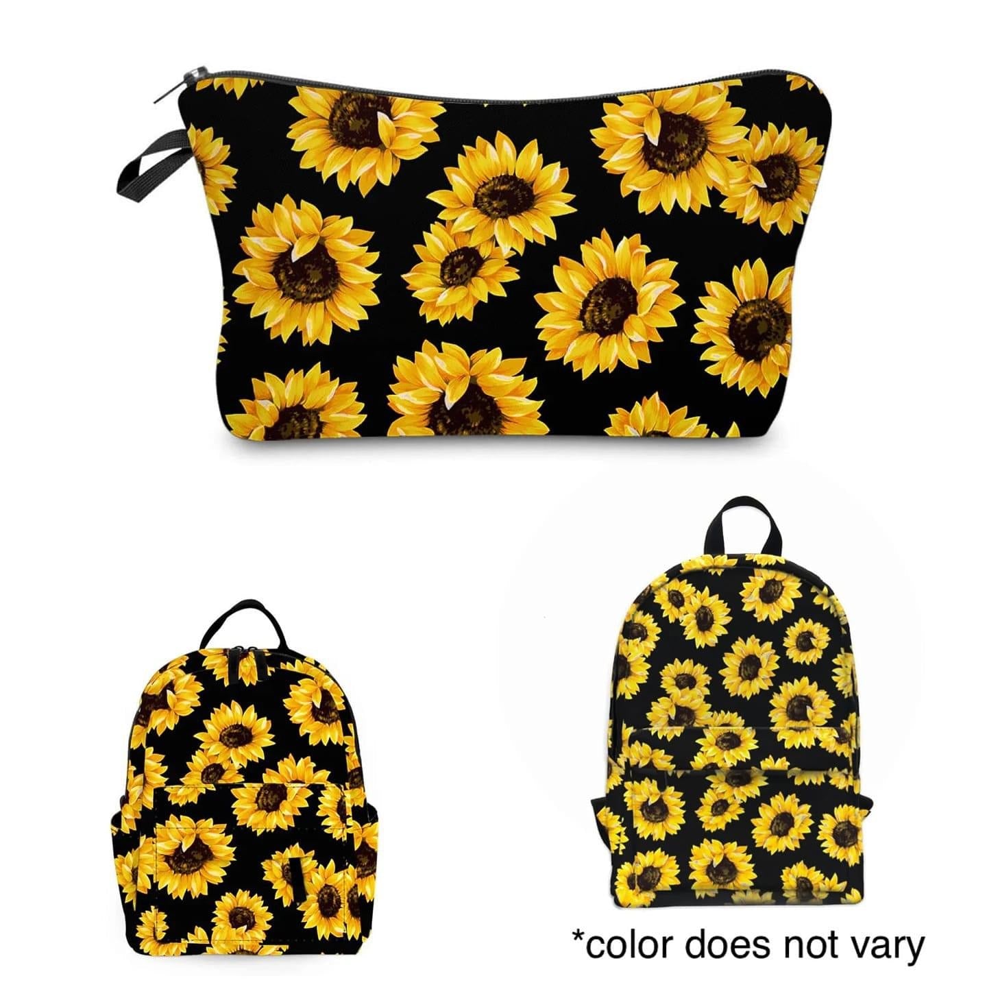 Pouch & Backpack Set - Larger Sunflower
