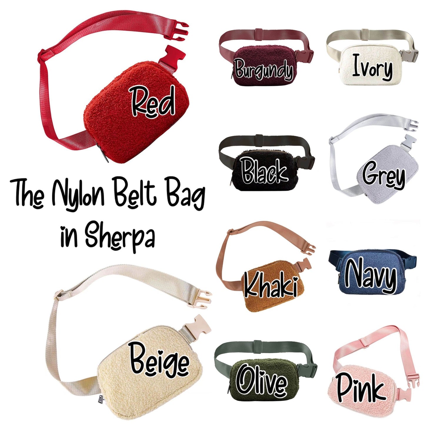 The Nylon Belt Bag - Sherpa